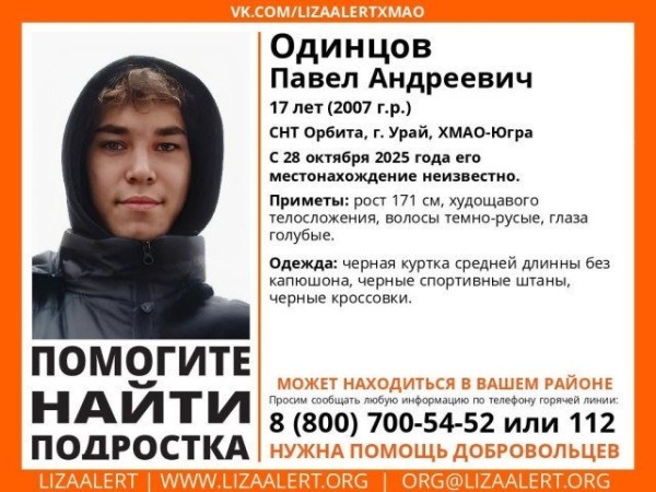 Бастрыкин лично проконтролирует расследование исчезновения подростка в ХМАО Бастрыкин лично проконтролирует расследование исчезновения подростка в ХМАО