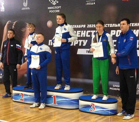 Сургутская теннисистка вошла в призеры первенства России