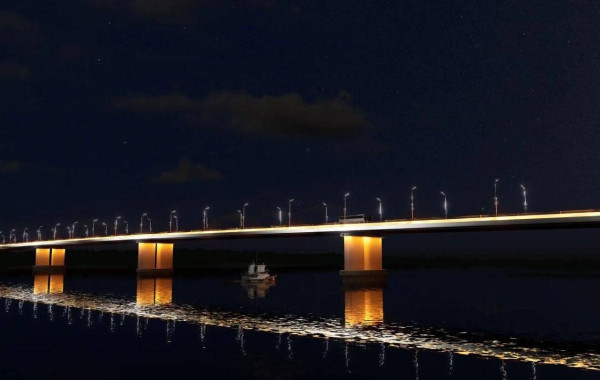 &laquo;Звезду Оби&raquo; планируют украсить архитектурной подсветкой &mdash; так мостовой переход станет заметнее и будет лучше соответствовать своему звучному названию