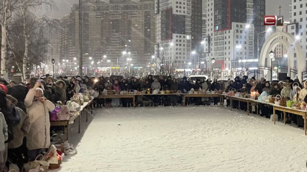 Как верующие сургутяне встретили Пасху. ФОТО Как верующие сургутяне встретили Пасху. ФОТО