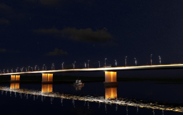 Мост &laquo;Звезда Оби&raquo; готовится к новой архитектурной подсветке