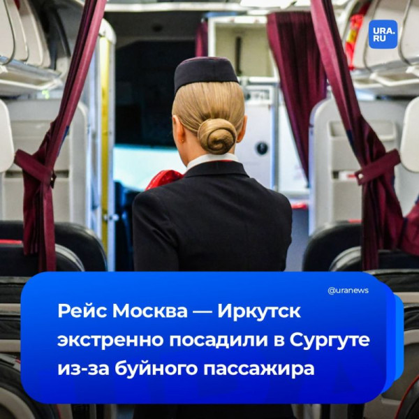 Рейс Москва &mdash; Иркутск экстренно сел в Сургуте из-за дебошира