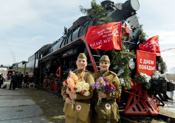 В Сургут прибыла уникальная передвижная экспозиция - ретропоезд &laquo;Эшелон Победы&raquo;