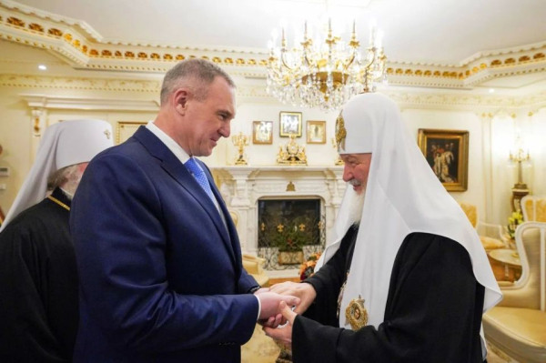 Руслан Кухарук рассказал Патриарху Кириллу о работе по строительству храмачасовни в память о репрессированных жителях Югры