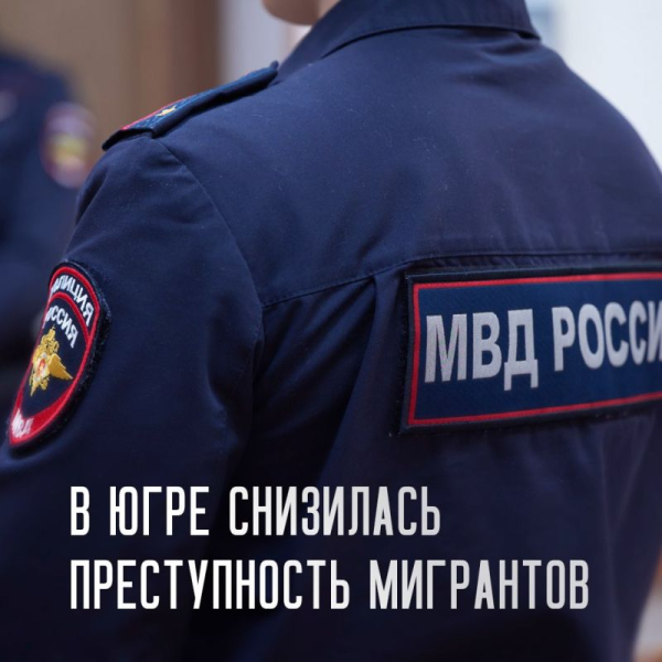 Контроль миграционной политики в Югре дал результат &ndash; снижение преступности на 81%