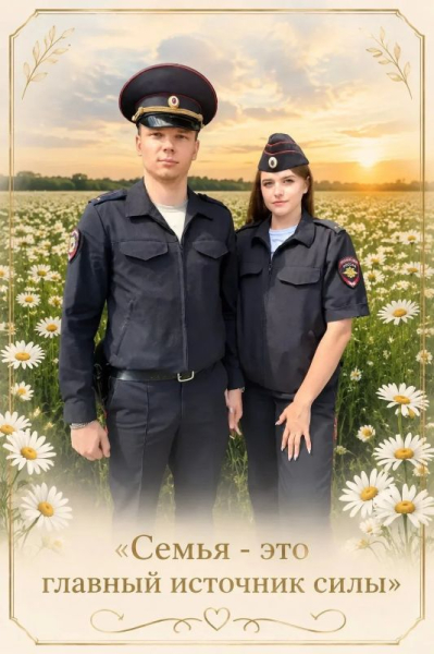 #НаСтражеЛюбви. Семейные пары из УМВД России по г. Сургуту поздравляют всех с Днём семьи, любви и верности! Семья &ndash; это настоящая крепость, где царят тепло, забота и понимание
