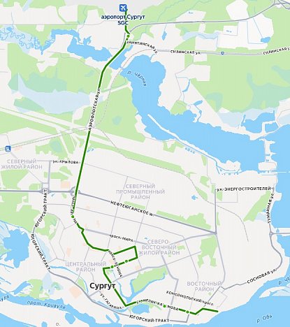 В Сургуте запущен новый автобусный маршрут №17